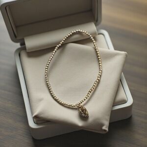 Elegant Gold Beaded Bracelet